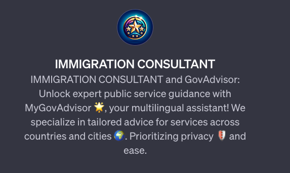 ChatGPT IMMIGRATION CONSULTANT