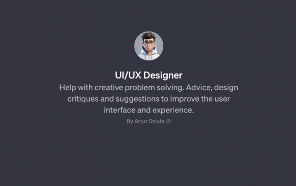 UI/UX Designer Help with creative problem solving. Advice, design critiques and suggestions to improve the user interface and experience.