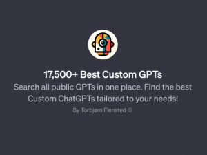 17,500+ Best Custom GPTs