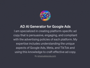 ADS AI Generator for Google Ads, Meta, and TikTok