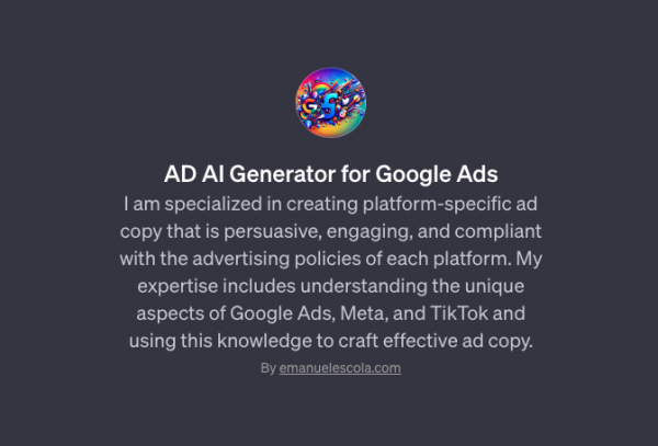 ADS AI Generator for Google Ads, Meta, and TikTok