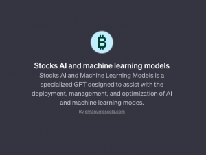 Stocks AI and machine learning models