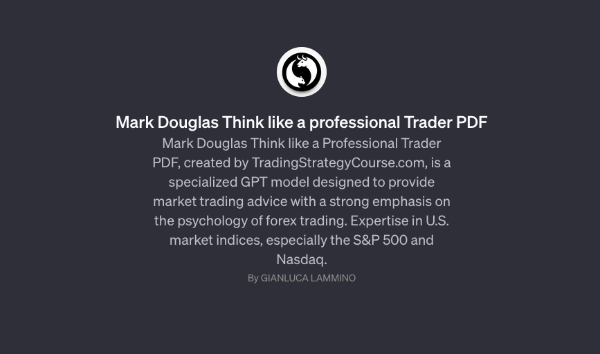 Mark Douglas Think like a professional Trader PDF