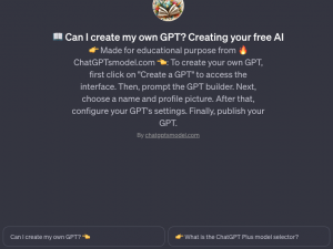 Can I create my own ChatGPT?