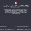 How to Summarize PDFs with ChatGPT for FREE