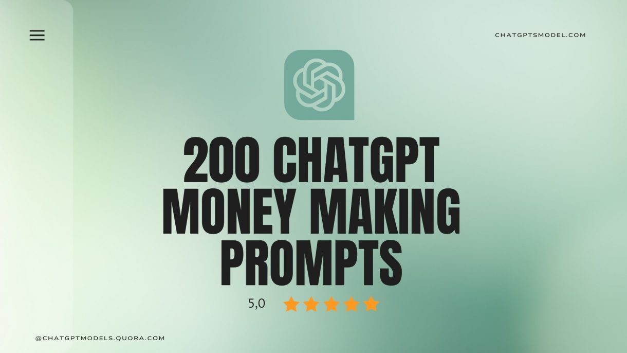 ChatGPT Money Making Prompts